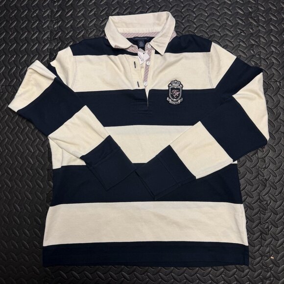 SOLD - TOMMY HILFIGER Rugby Navy/White shirt (New with tags) - Picture 2 of 3
